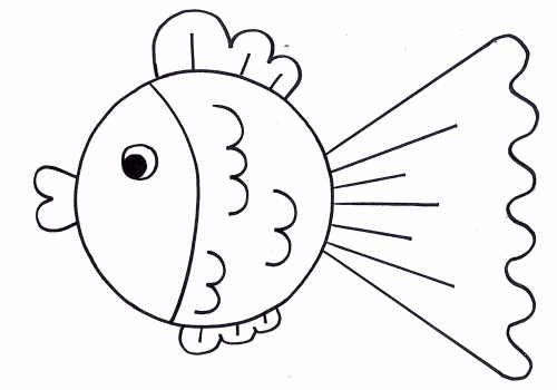 Детский рисунок рыбки