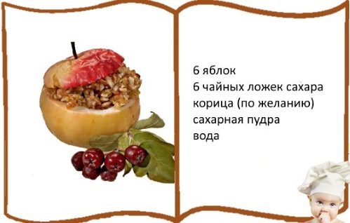 Рецепт запечённых яблок
